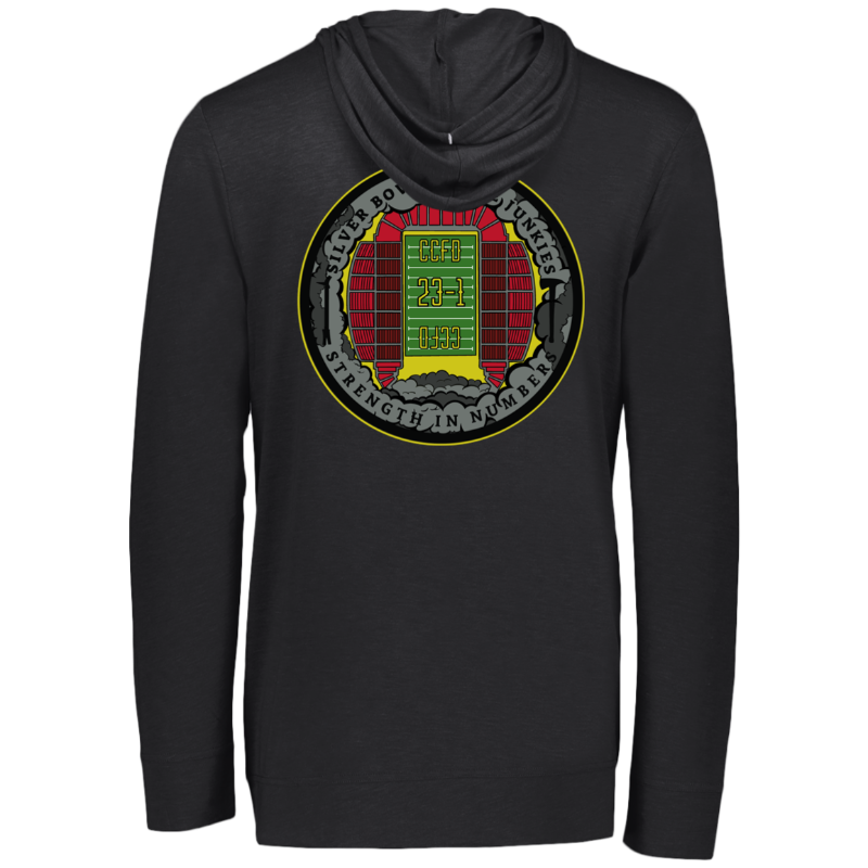 Smoke Junkies Triblend T-Shirt Hoodie back