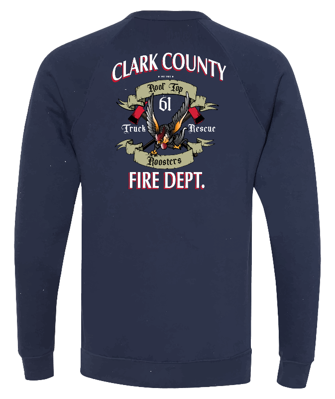 Roof Top Roosters Sweatshirt back
