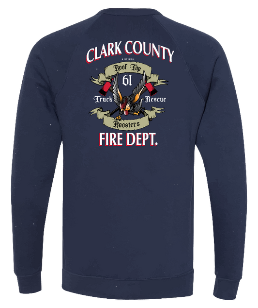 Roof Top Roosters Sweatshirt back