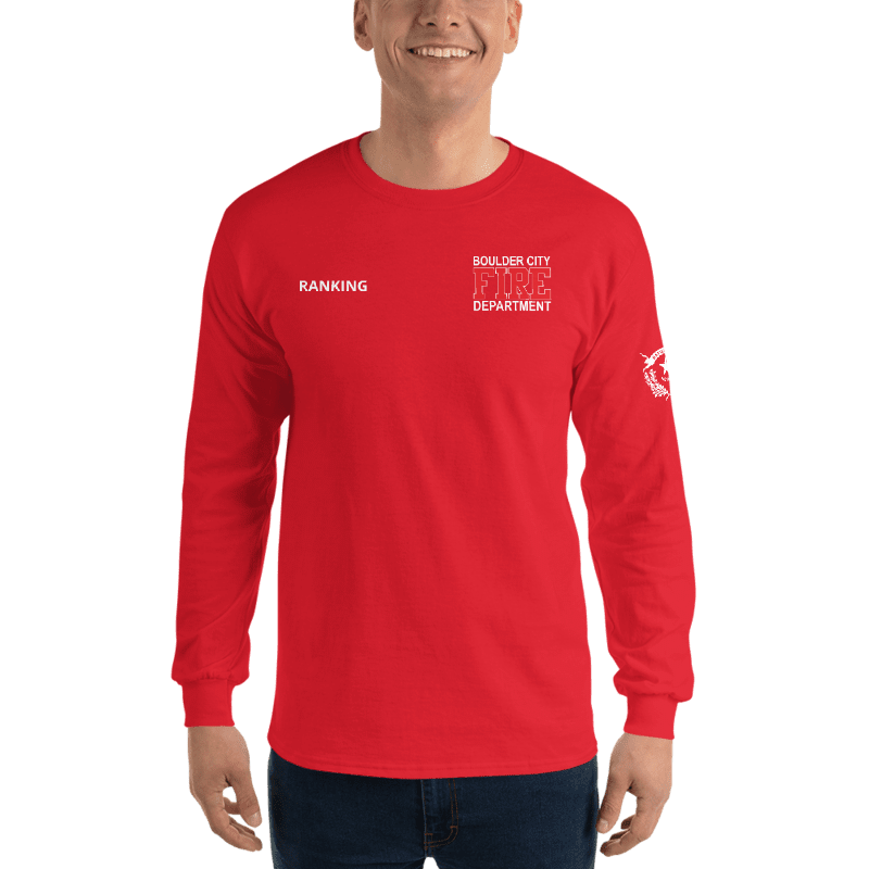 BCFD Red 50/50 Long Sleeve T-Shirt