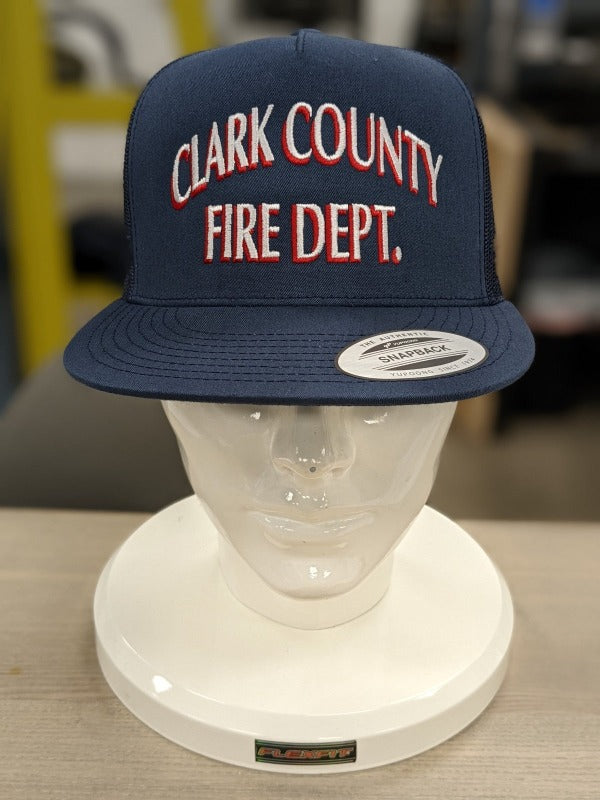 CCFD on Duty Snap Back Trucker Hat on head