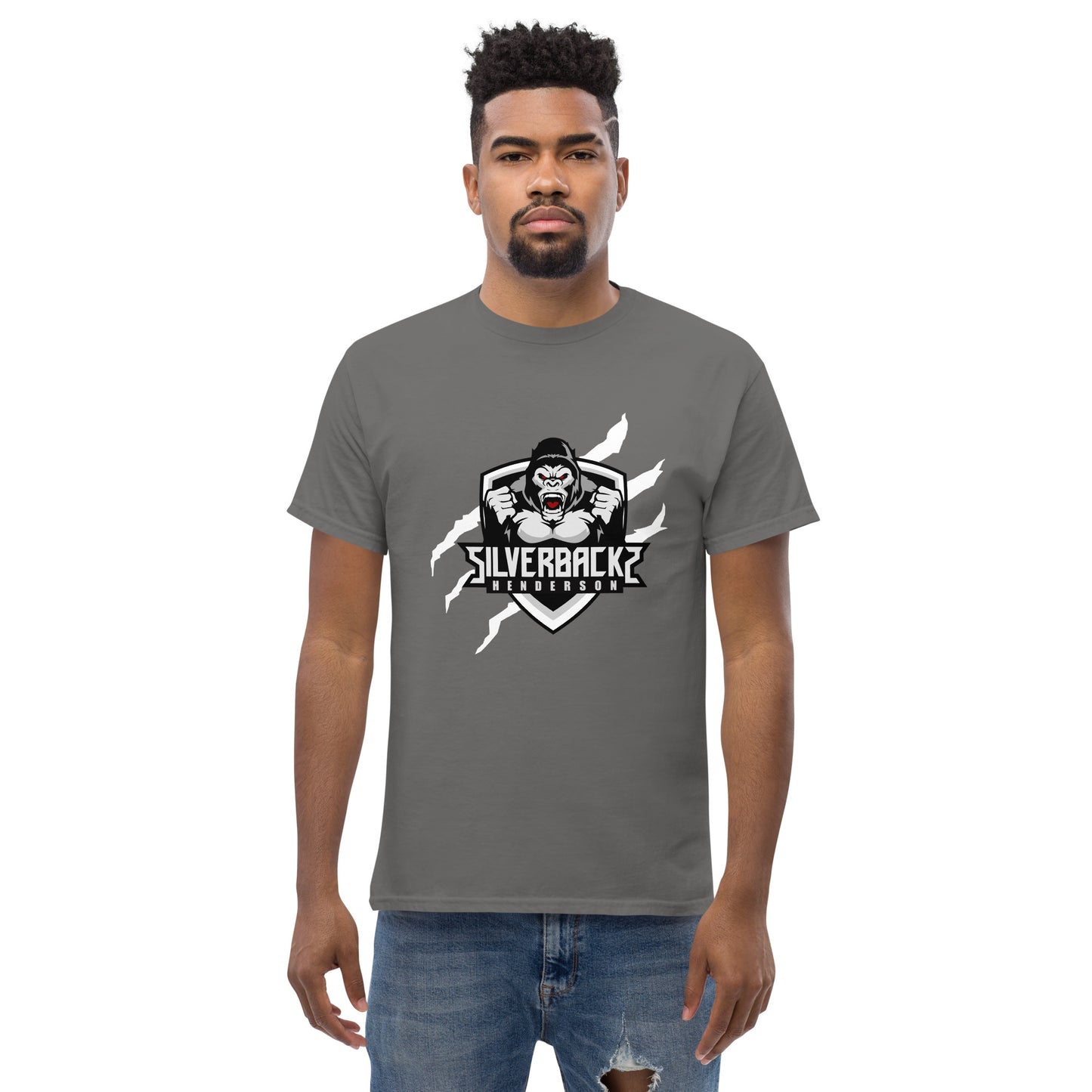 Silverbacks Classic Tee White Logo