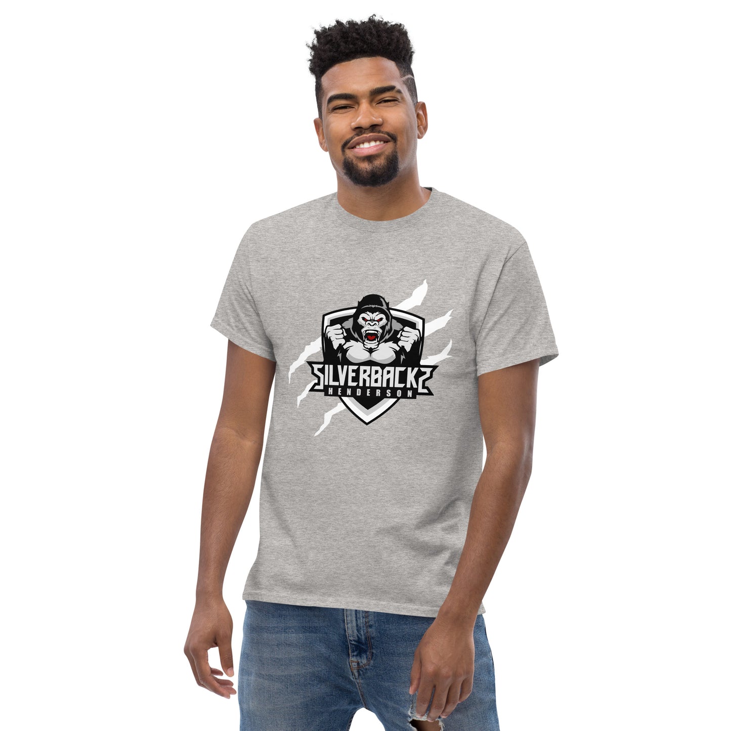 Silverbacks Classic Tee White Logo