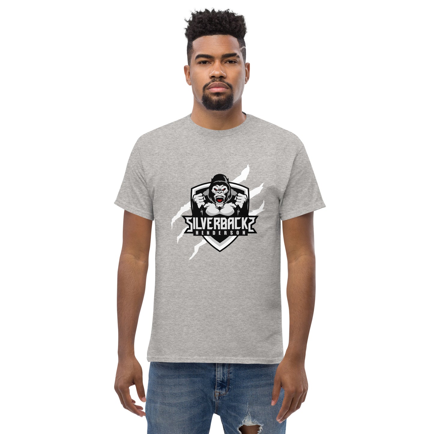 Silverbacks Classic Tee White Logo