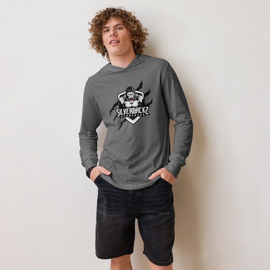 Silverbacks Hooded long-sleeve tee Black Logo